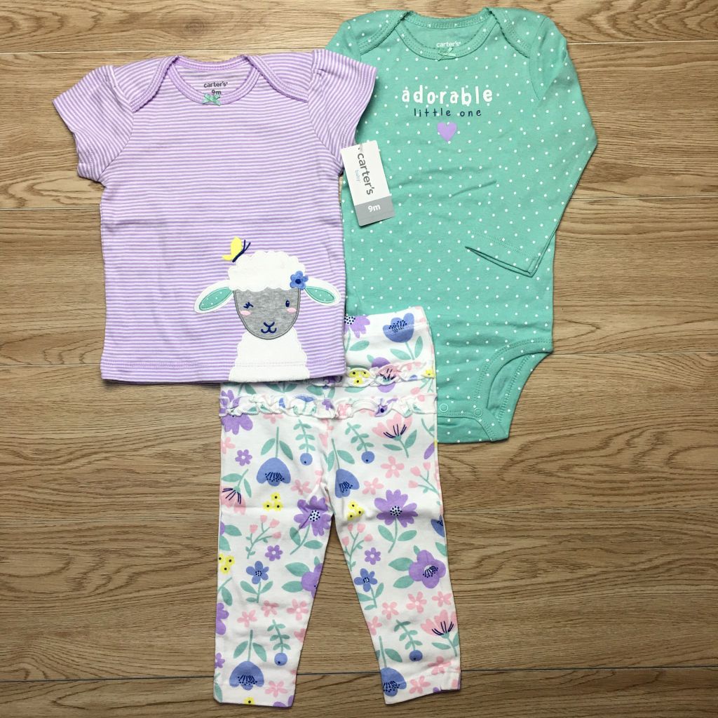 Set 3 món bodysuit kèm quần