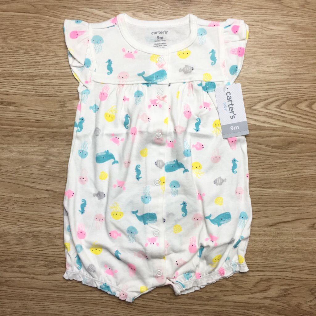 Romper áo liền quần cotton