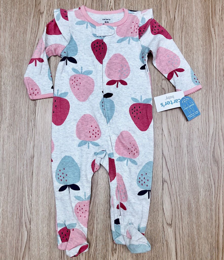 Sleepsuit cotton khoá kéo 2 đầu