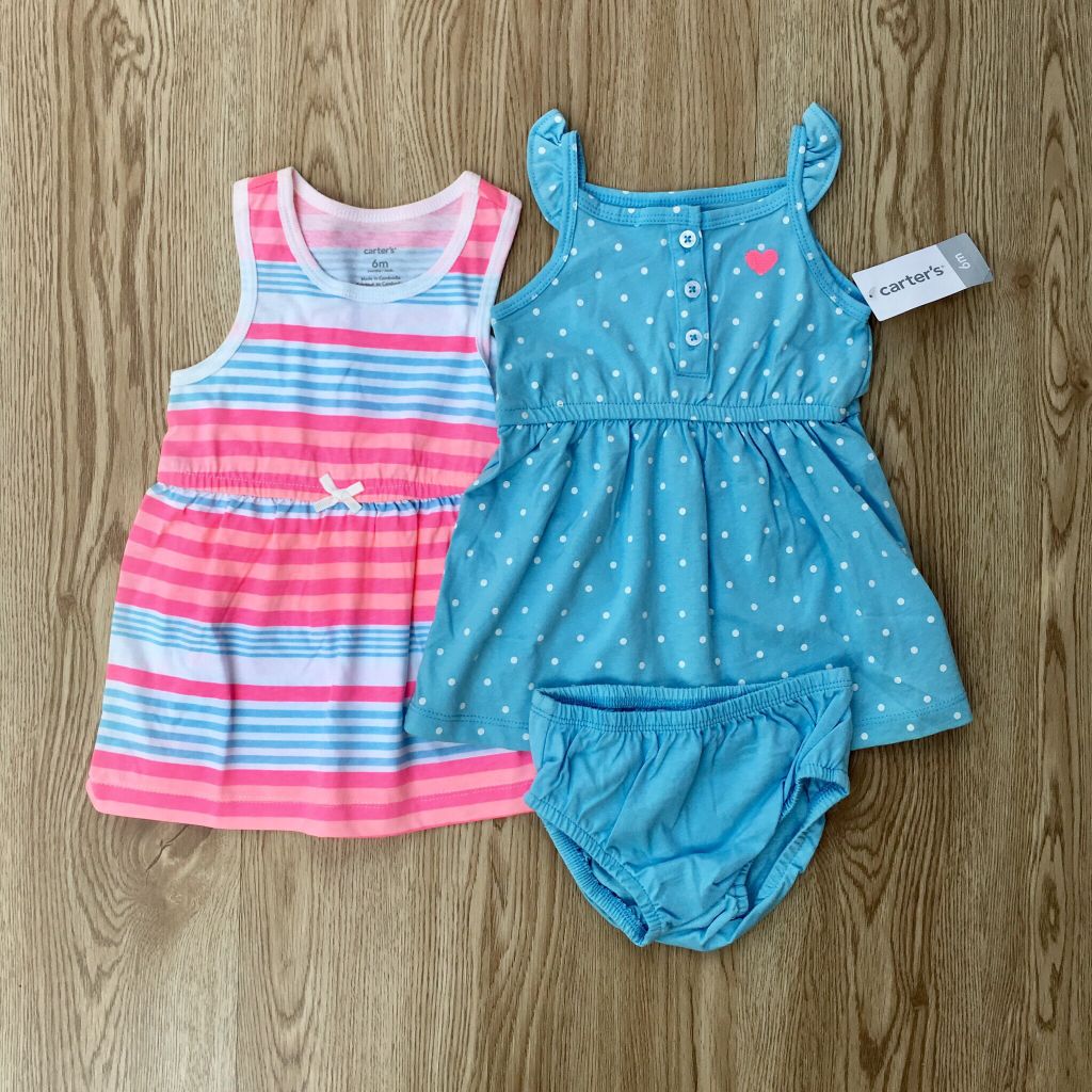 Set 2 đầm bé gái