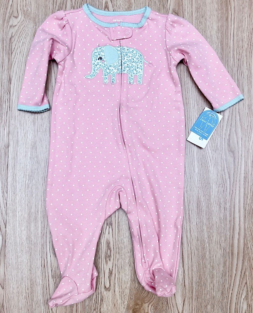 Sleepsuit cotton khoá kéo 2 đầu