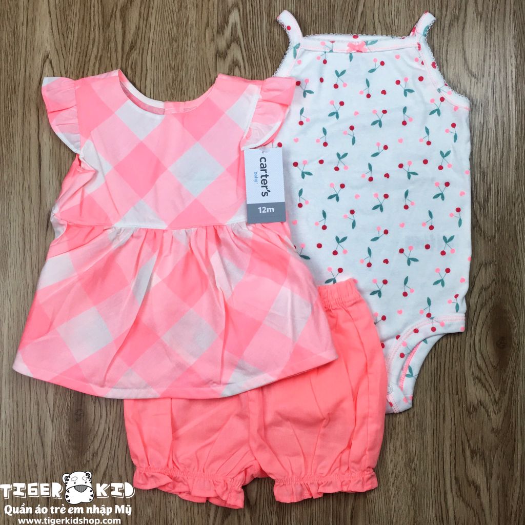 Set 3 món bodysuit kèm quần short