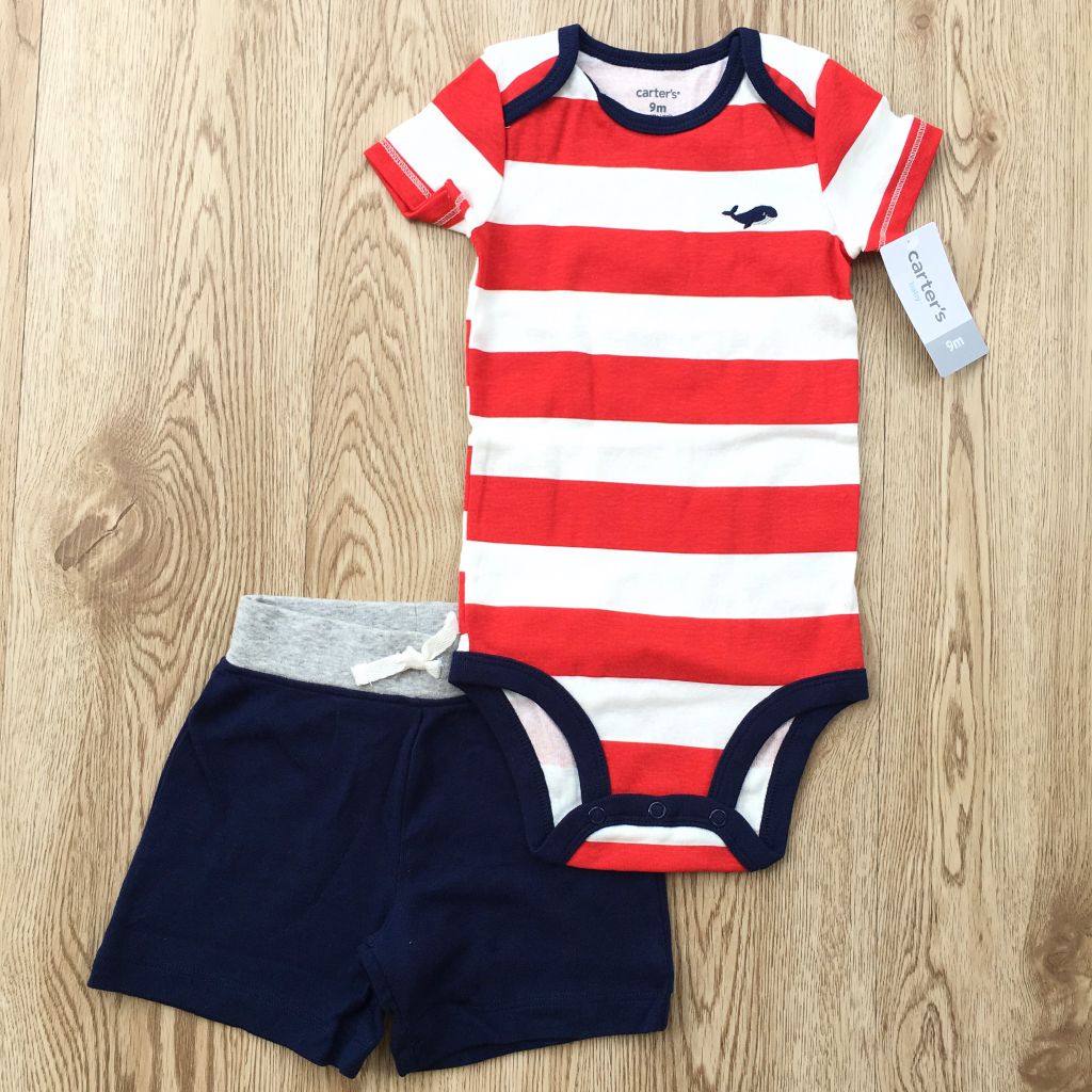 Set 2 món bodysuit kèm quần short