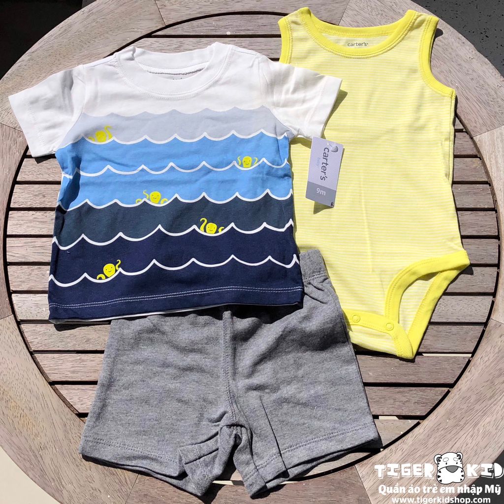 Set 3 món bodysuit kèm quần short