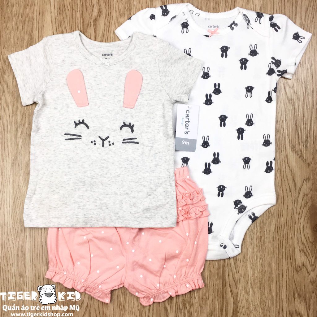 Set 3 món bodysuit kèm quần short