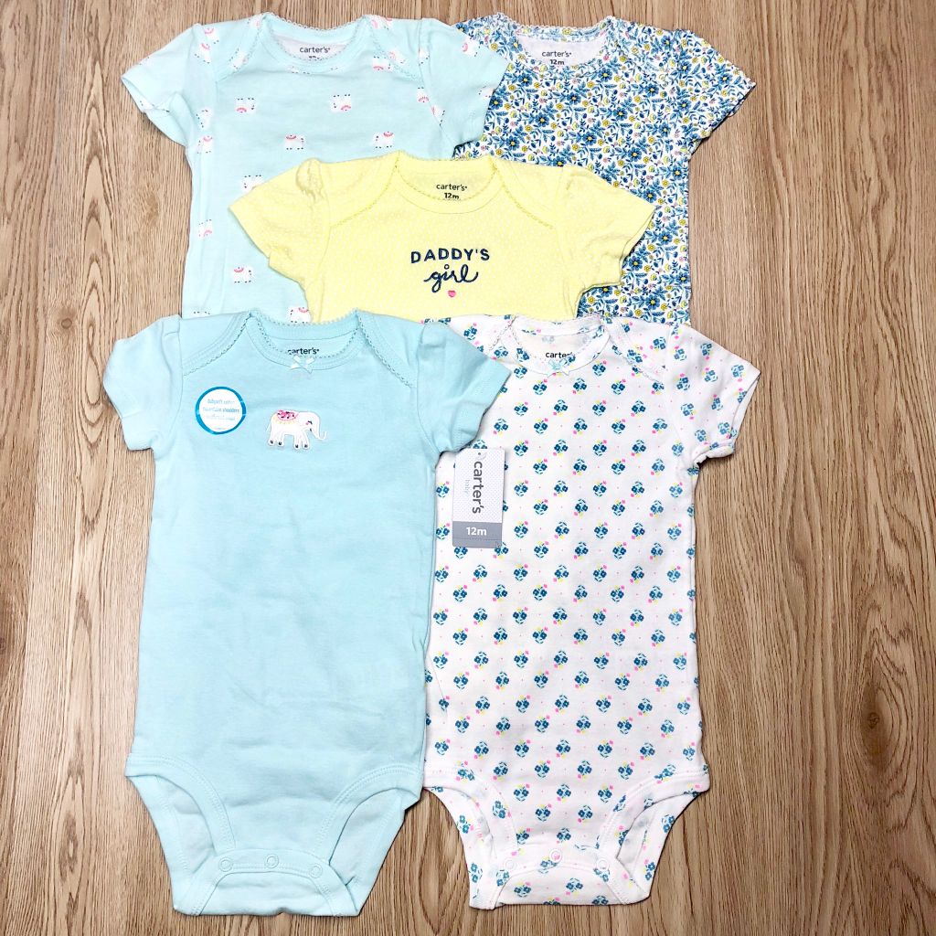 Set 5 bodysuit tay ngắn