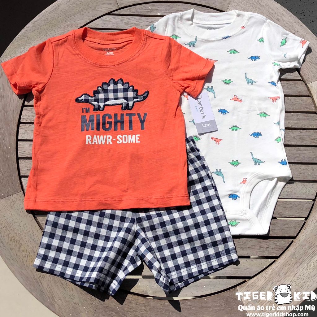 Set 3 món bodysuit kèm quần short