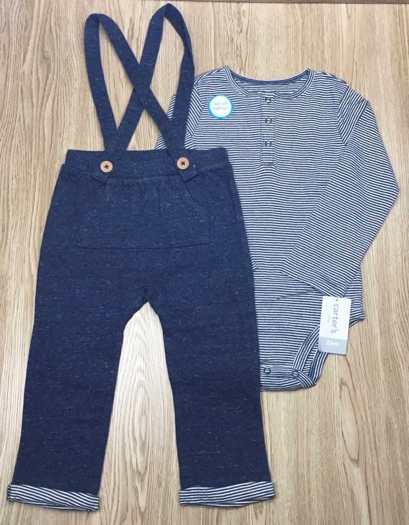 Set 2 món bodysuit kèm yếm