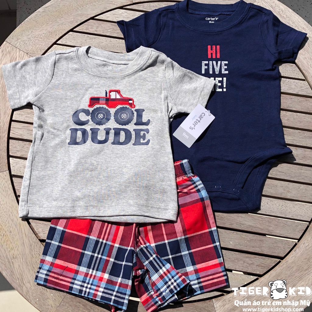 Set 3 món bodysuit kèm quần short