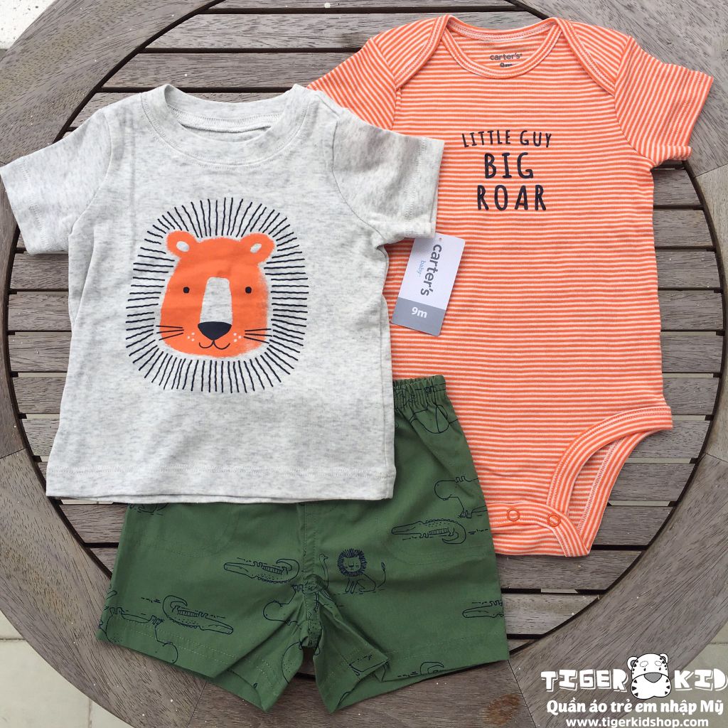 Set 3 món bodysuit kèm quần short