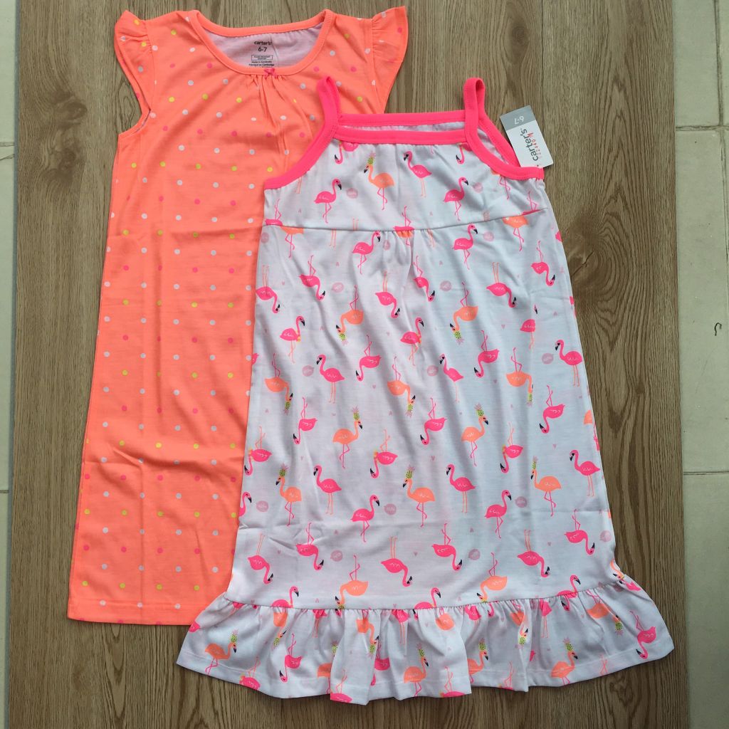 Set 2 đầm ngủ bé gái