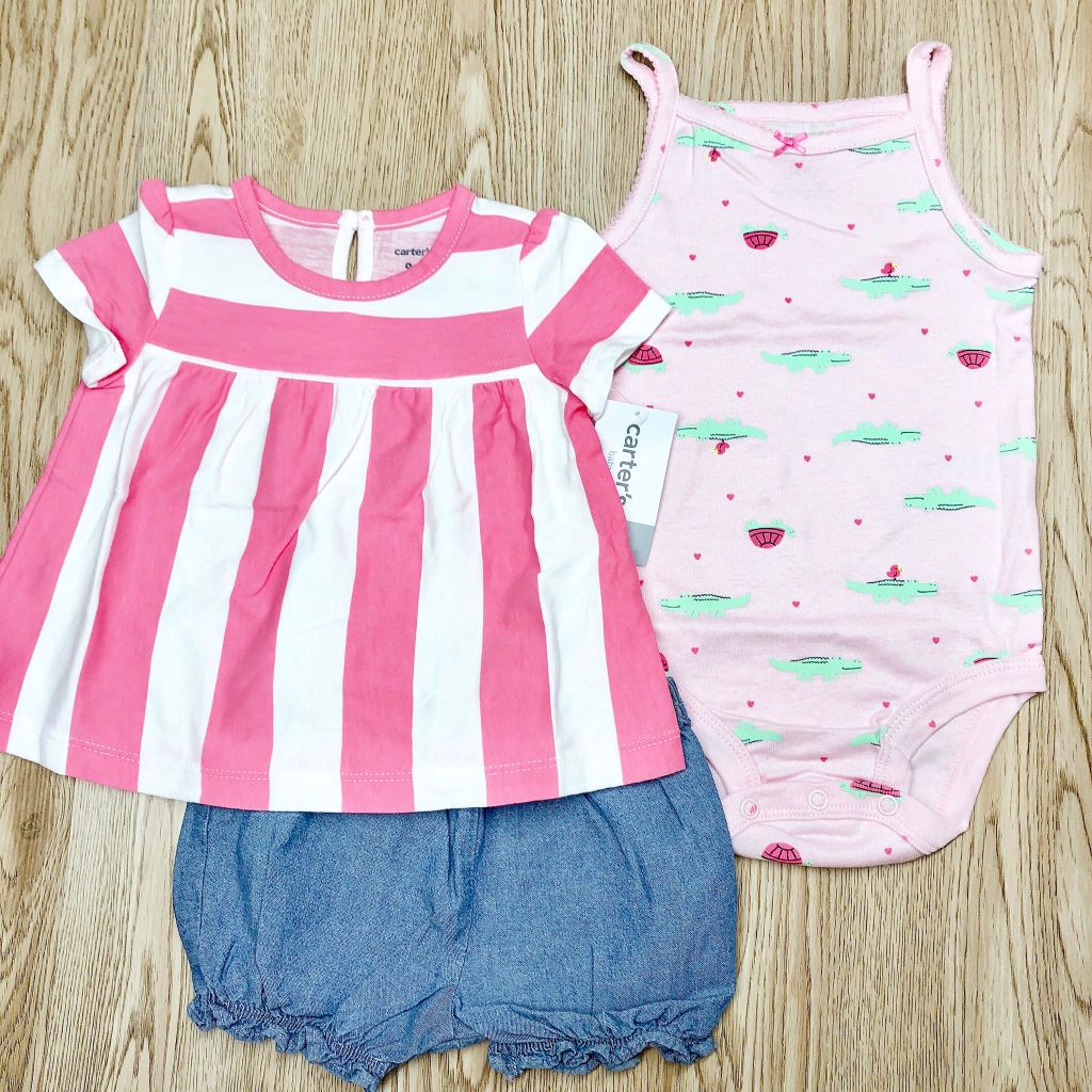 Set 3 món bodysuit kèm quần short
