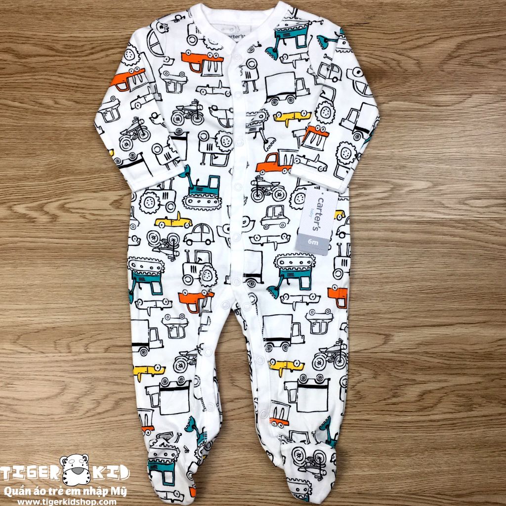 Sleepsuit cotton cài nút