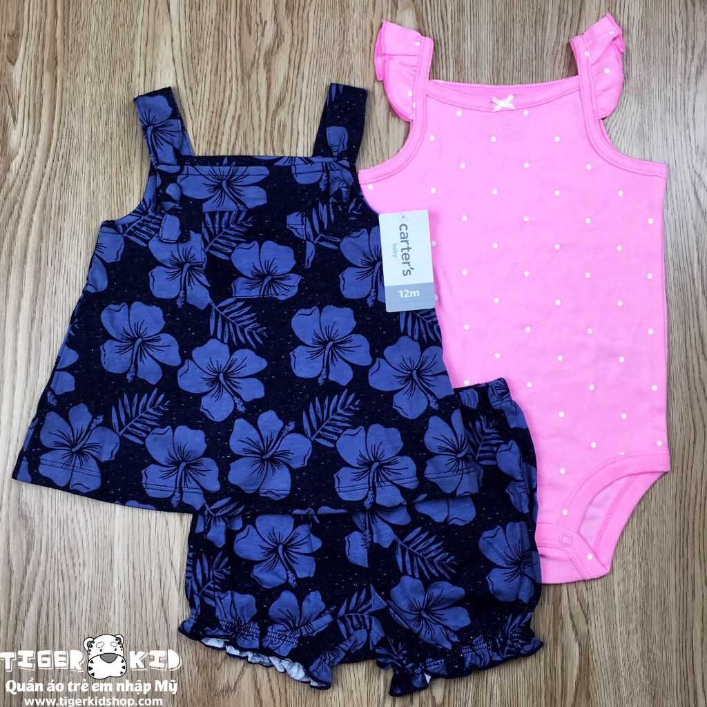 Set 3 món bodysuit kèm quần short