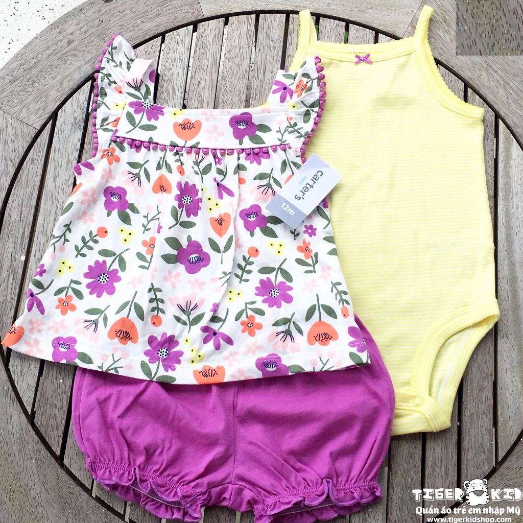 Set 3 món bodysuit kèm quần short