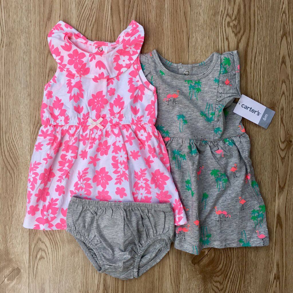 Set 2 đầm bé gái