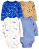 Set 4 bodysuit tay dài họa tiết gấu mùa đông 1O013810 Carter's