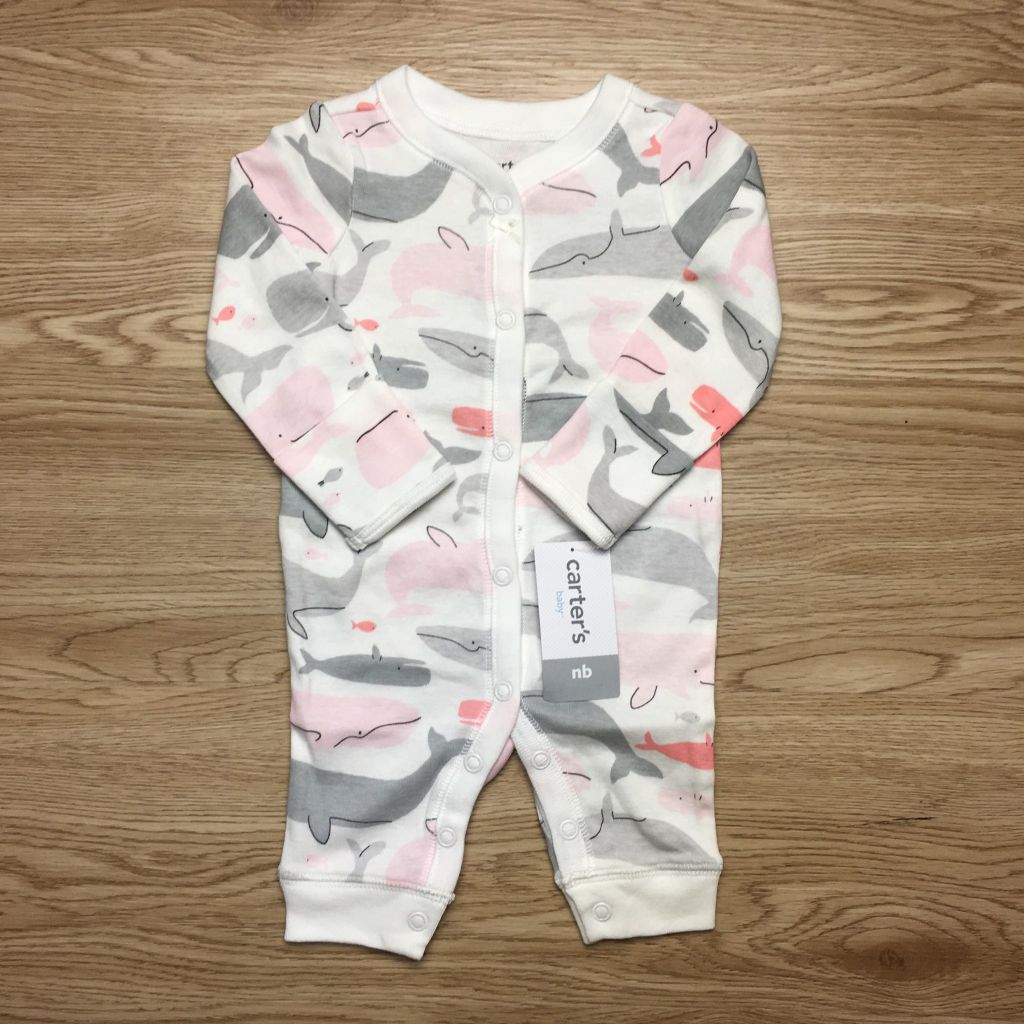 Sleepsuit cotton cài nút