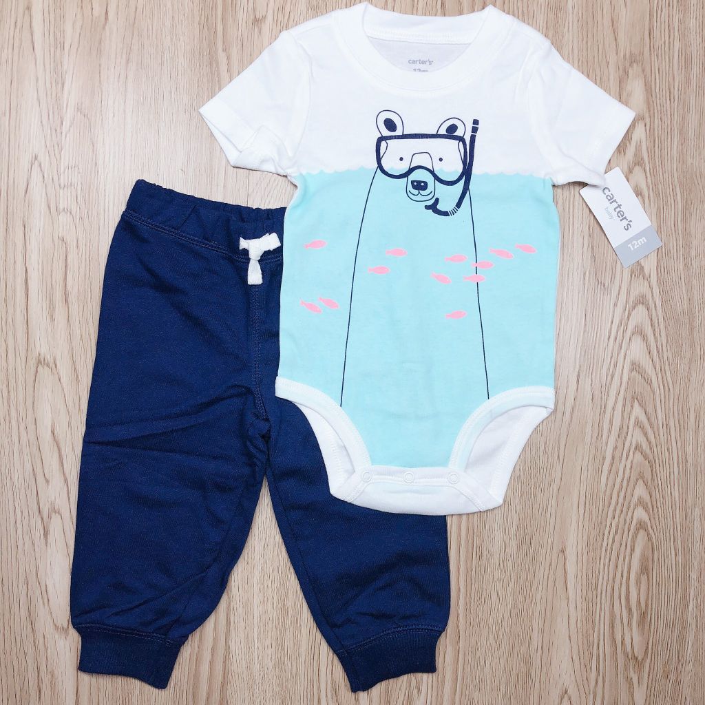 Set 2 món bodysuit kèm quần