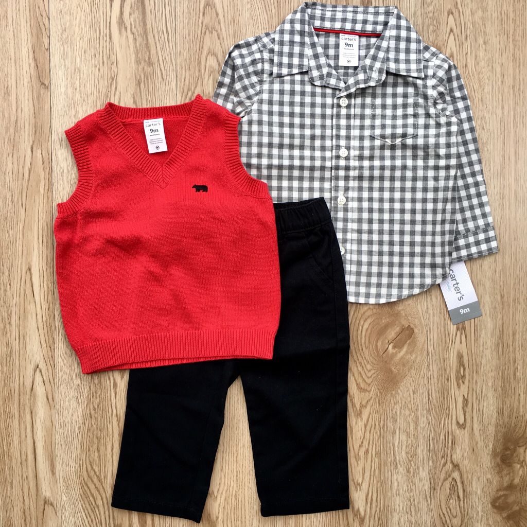 Set 3 món áo sơ mi kèm quần
