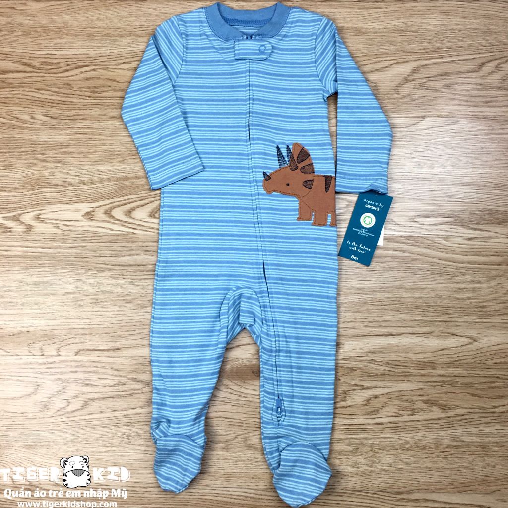 Sleepsuit cotton organic cài nút