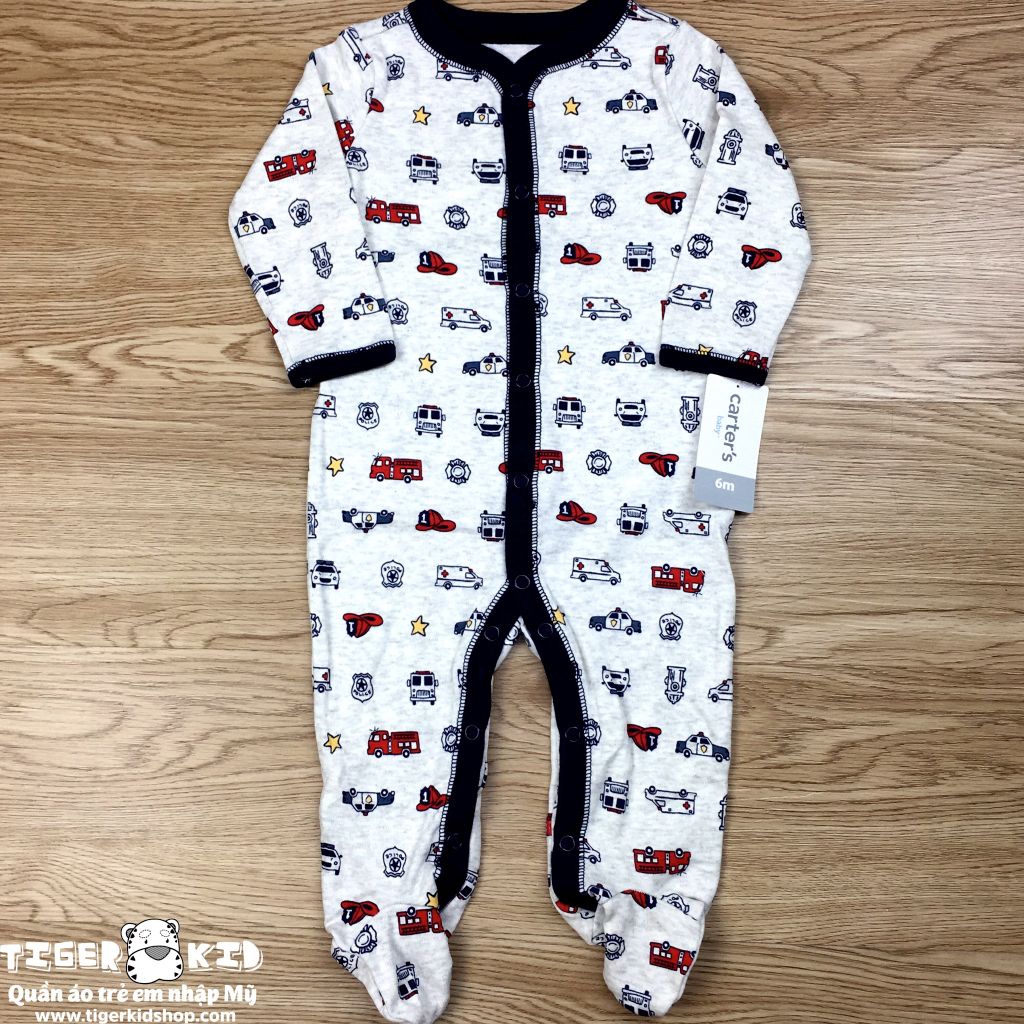 Sleepsuit cotton cài nút