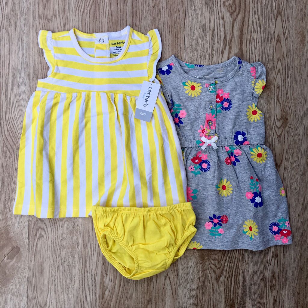Set 2 đầm bé gái