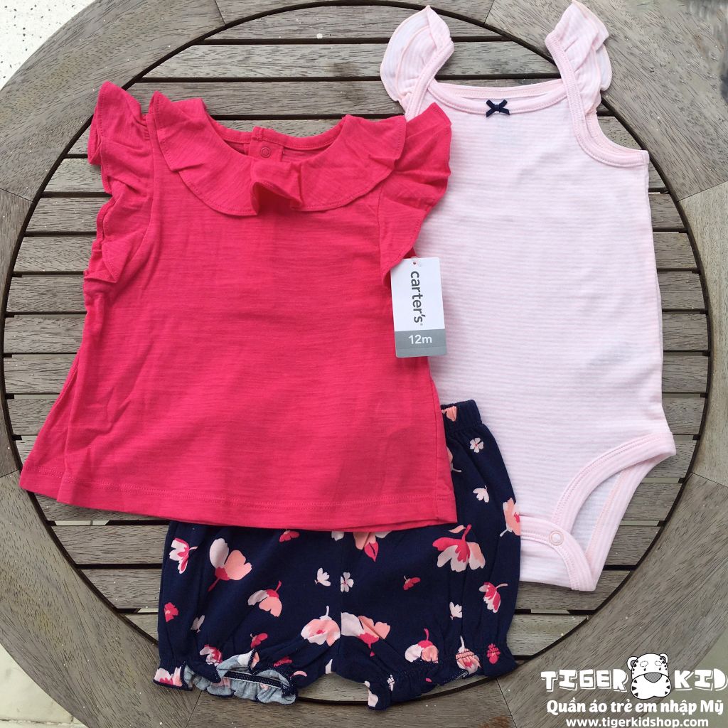 Set 3 món bodysuit kèm quần short