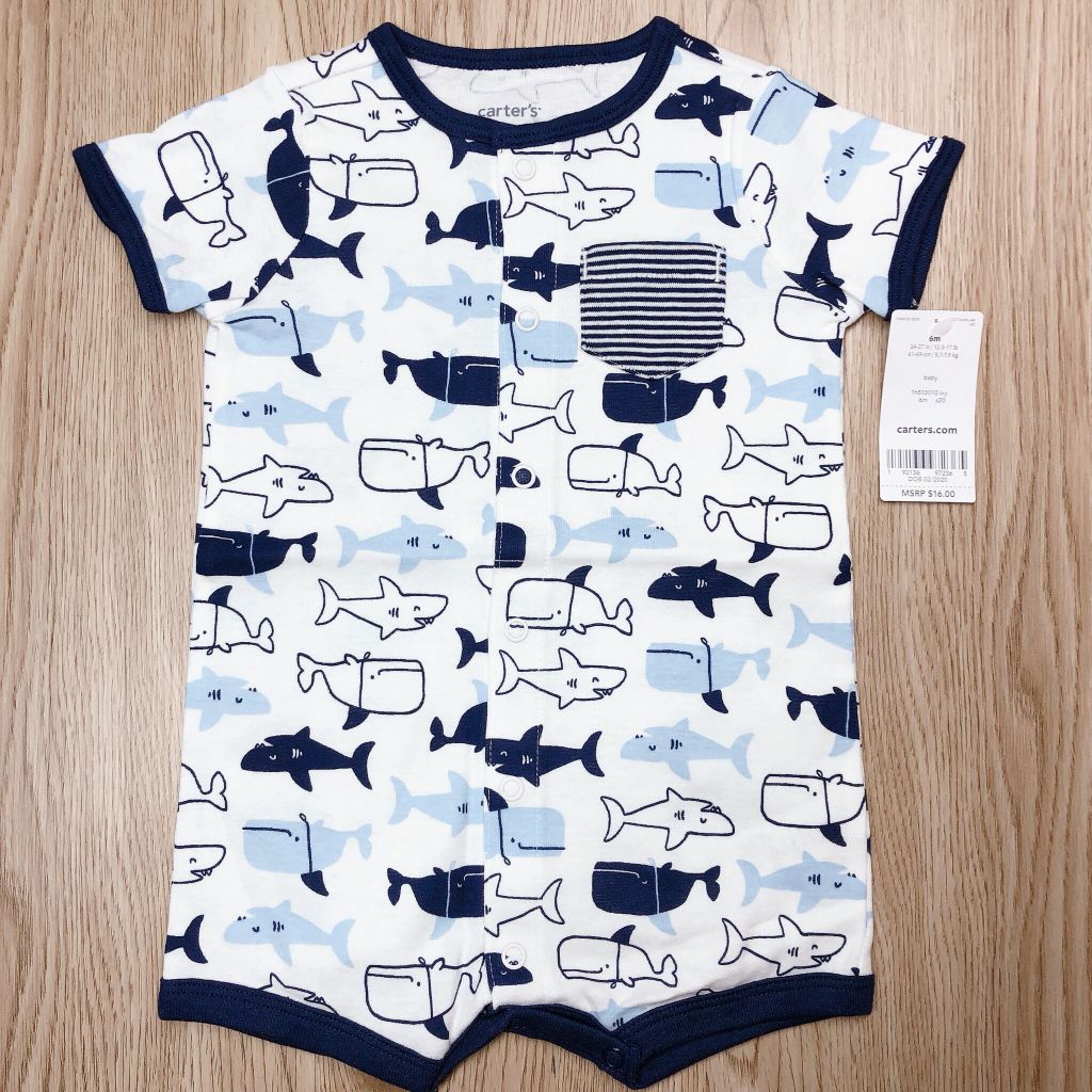 Romper áo liền quần cotton