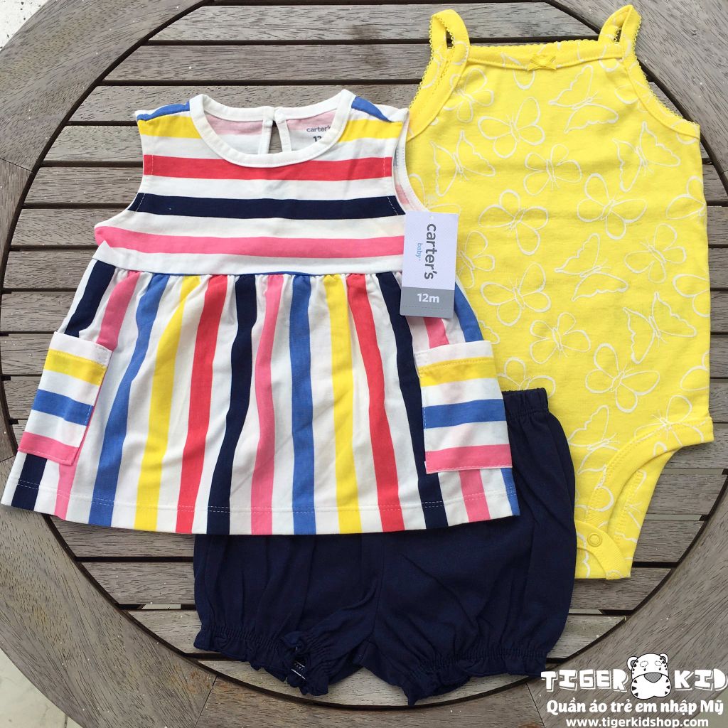 Set 3 món bodysuit kèm quần short