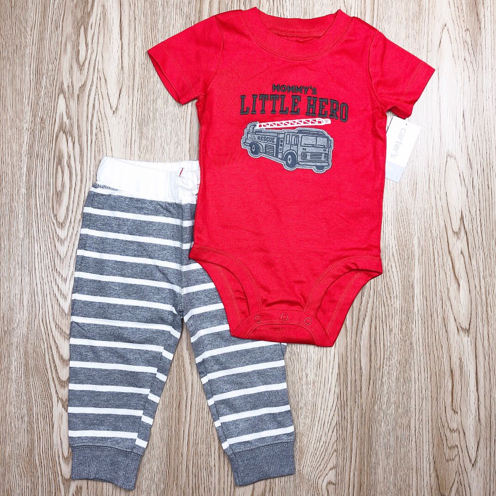 Set 2 bodysuit kèm quần