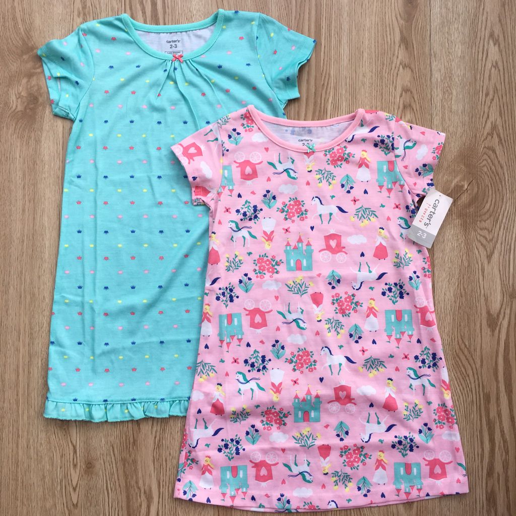 Set 2 đầm ngủ bé gái
