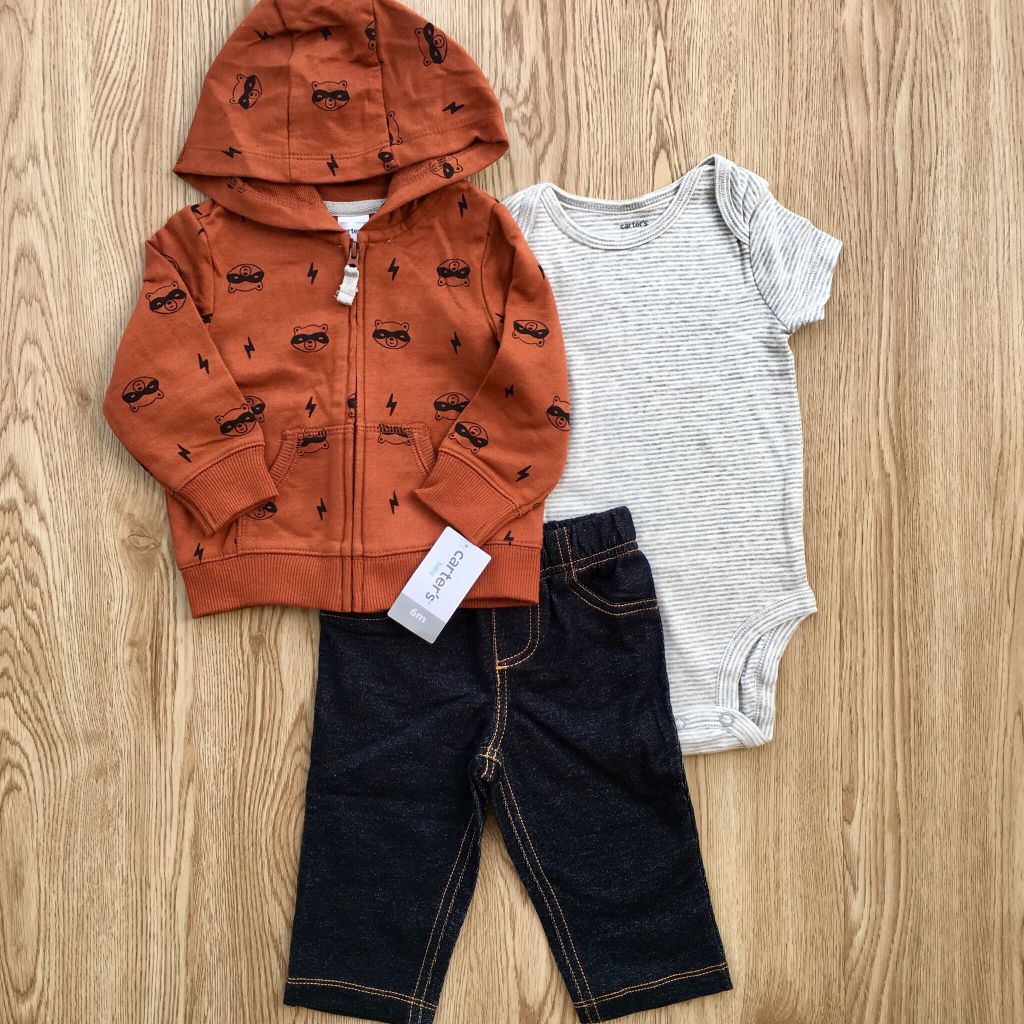Set 3 món áo khoác kèm quần