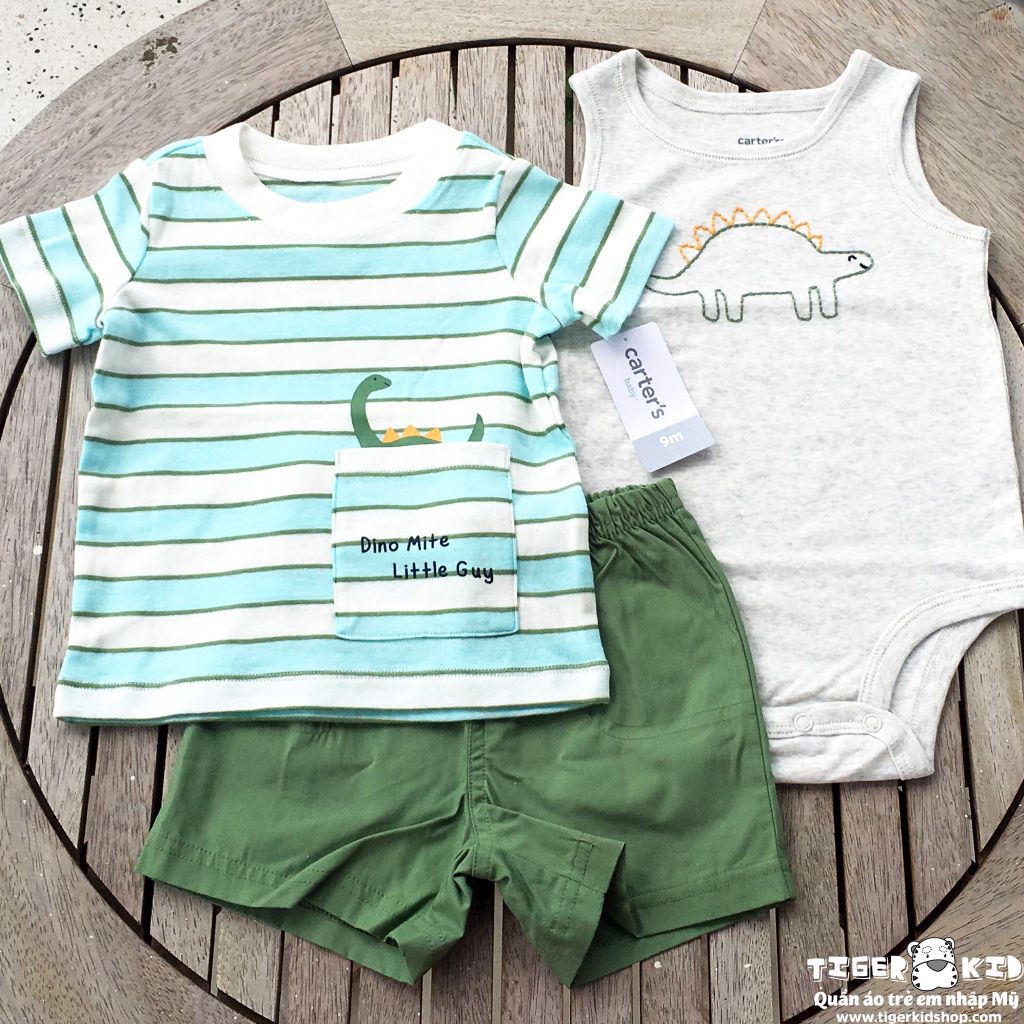 Set 3 món bodysuit kèm quần short