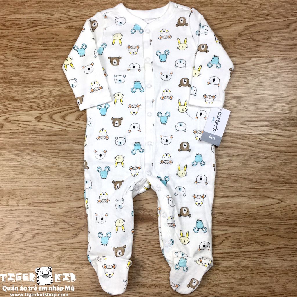 Sleepsuit cotton thermal cài nút