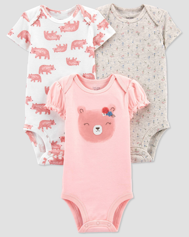 Set 3 bodysuit tay ngắn