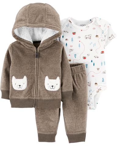 Set 3 món áo khoác kèm quần