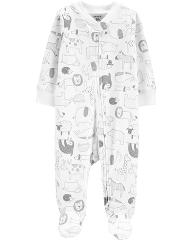 Sleepsuit cotton khoá kéo