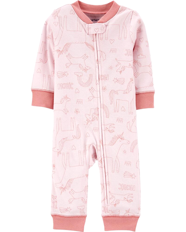 Sleepsuit cotton khoá kéo không chân