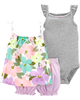 Set 3 món bodysuit kèm quần short 16506310 Carter's