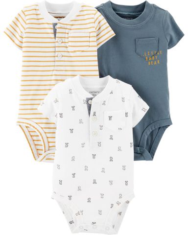 Set 3 bodysuit tay ngắn