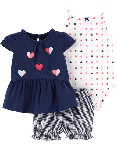 Set 3 món bodysuit kèm quần short