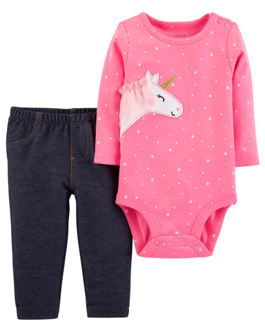 Set 2 bodysuit kèm quần