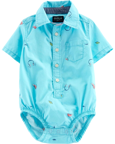 Bodysuit sơ mi tay ngắn