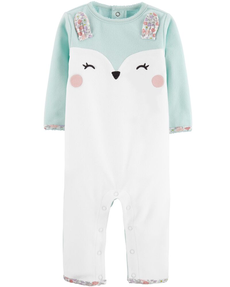 Jumpsuit nỉ bé gái 18638410 Carter's