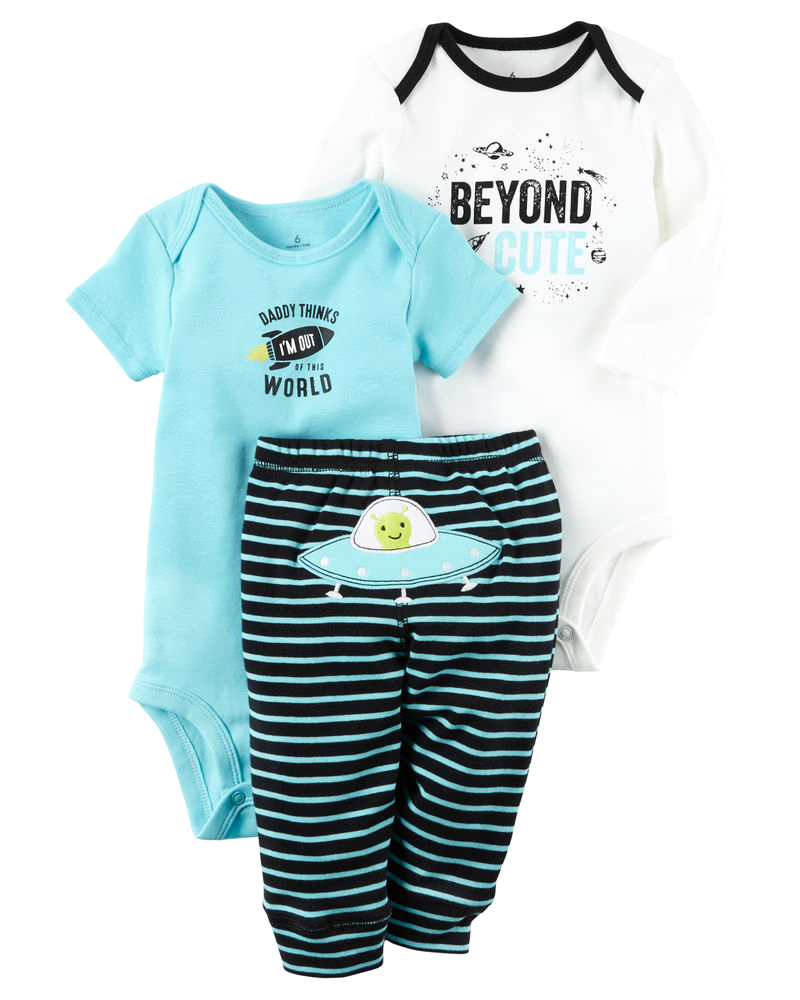 Set 3 bodysuit kèm quần 126G852 Carter's