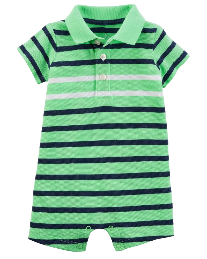 Romper áo liền quần cổ polo 118H988 Carter's