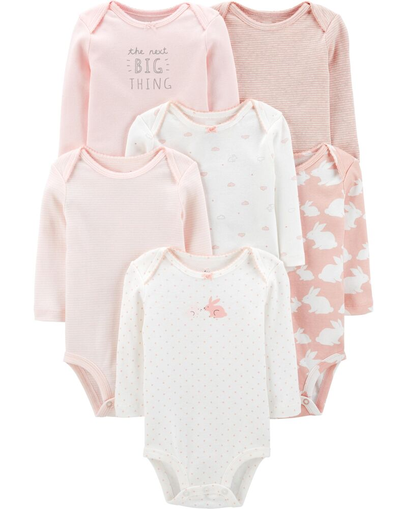 Set 6 bodysuit tay dài 17637610 Carter's