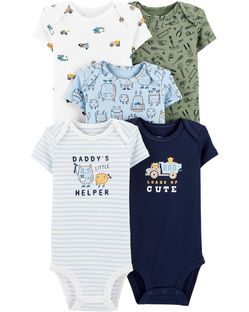 Set 5 bodysuit tay ngắn 1I731410 Carter's
