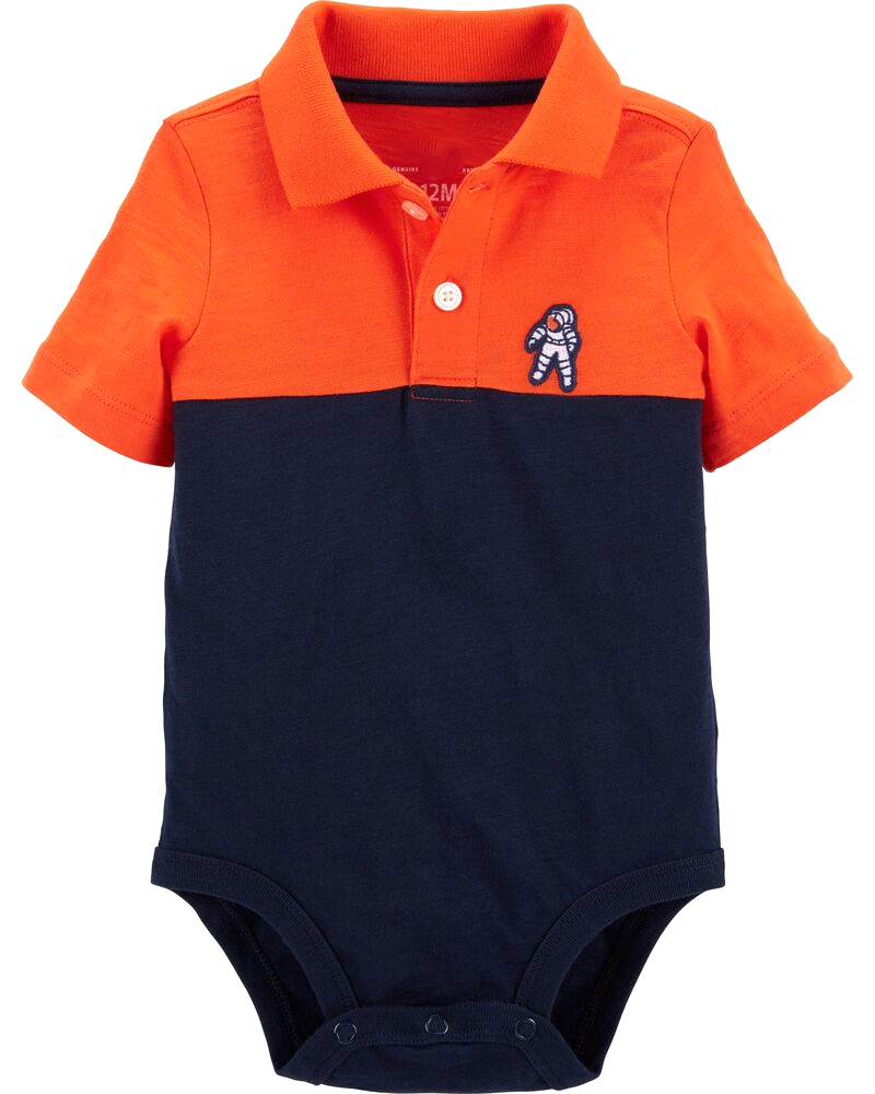 Bodysuit kiểu polo tay ngắn 19224310 Oshkosh